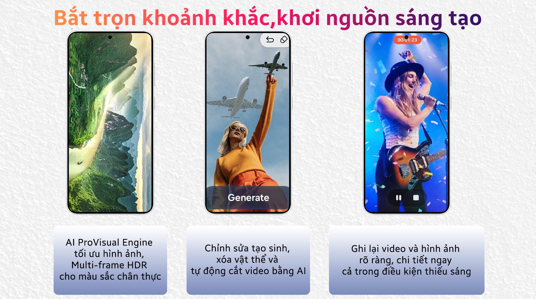 Điện thoại Samsung Galaxy S25 FE 5G 8GB/512GB Trắng/Xanh Navy