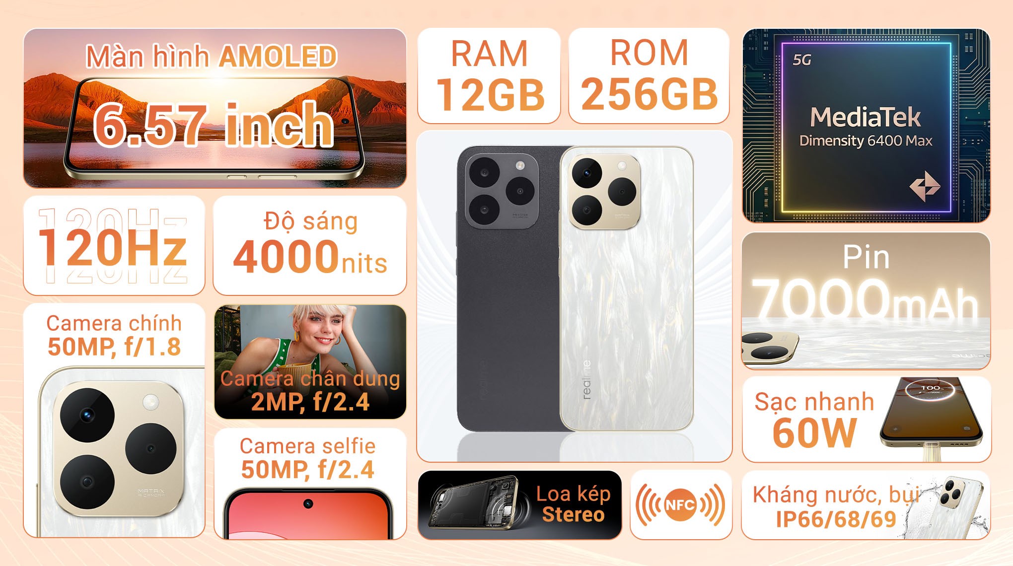 Điện thoại realme 15T 5G 12GB/256GB