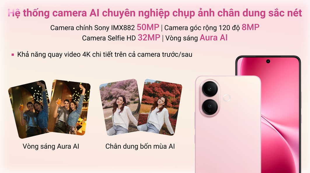 Điện thoại vivo V60 Lite 5G 8GB/256GB