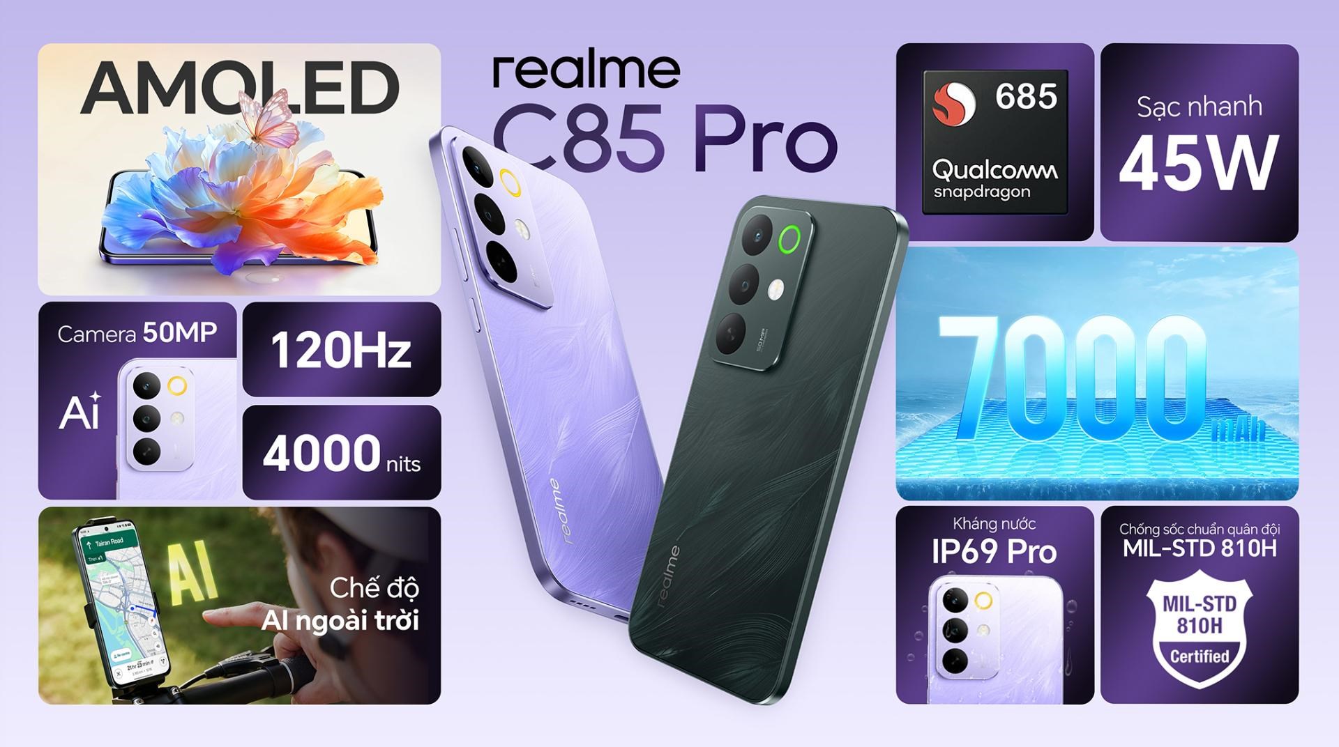 Điện thoại realme C85 Pro 8GB/256GB