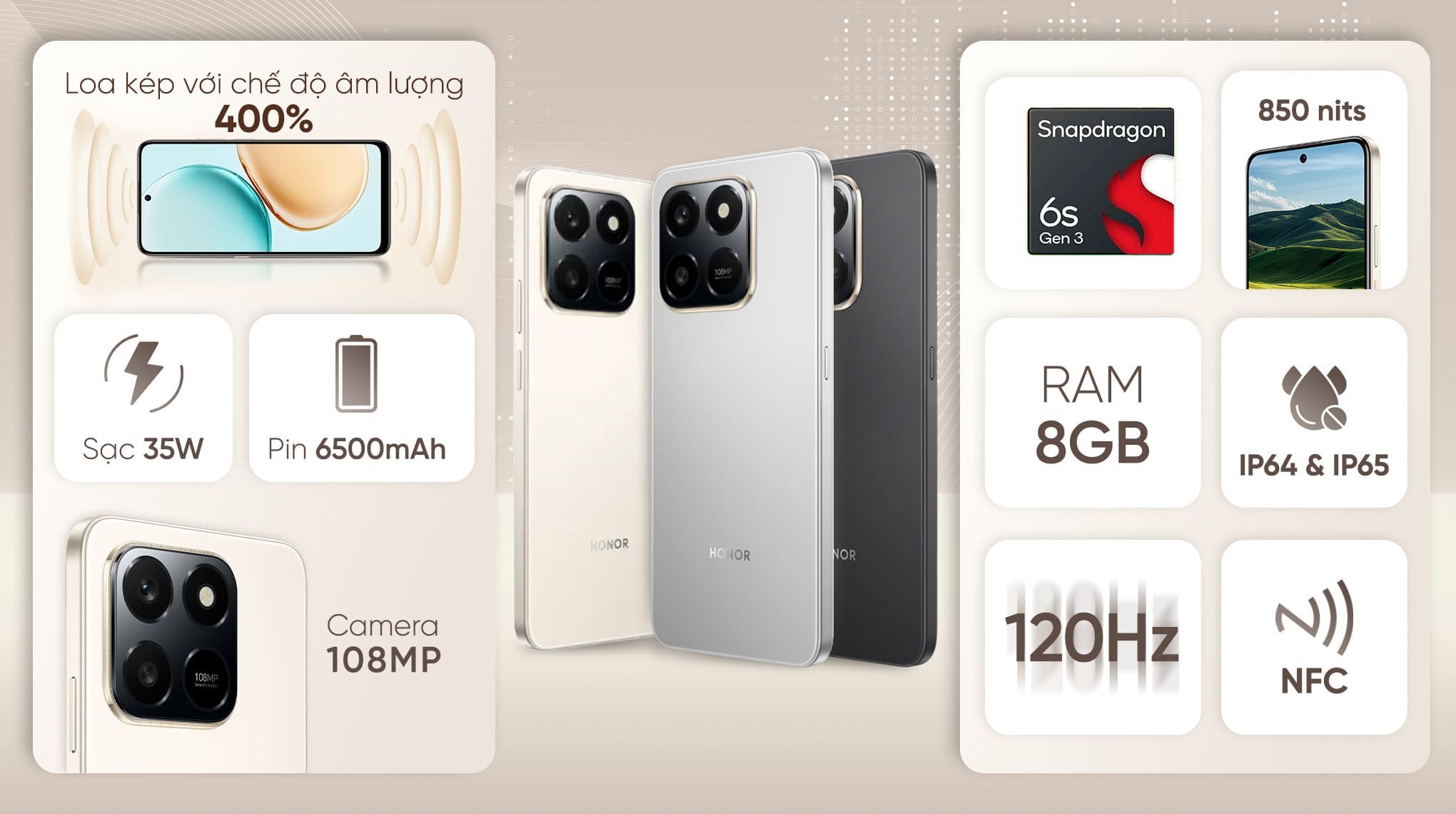 Điện thoại Honor X7d 8GB/256GB