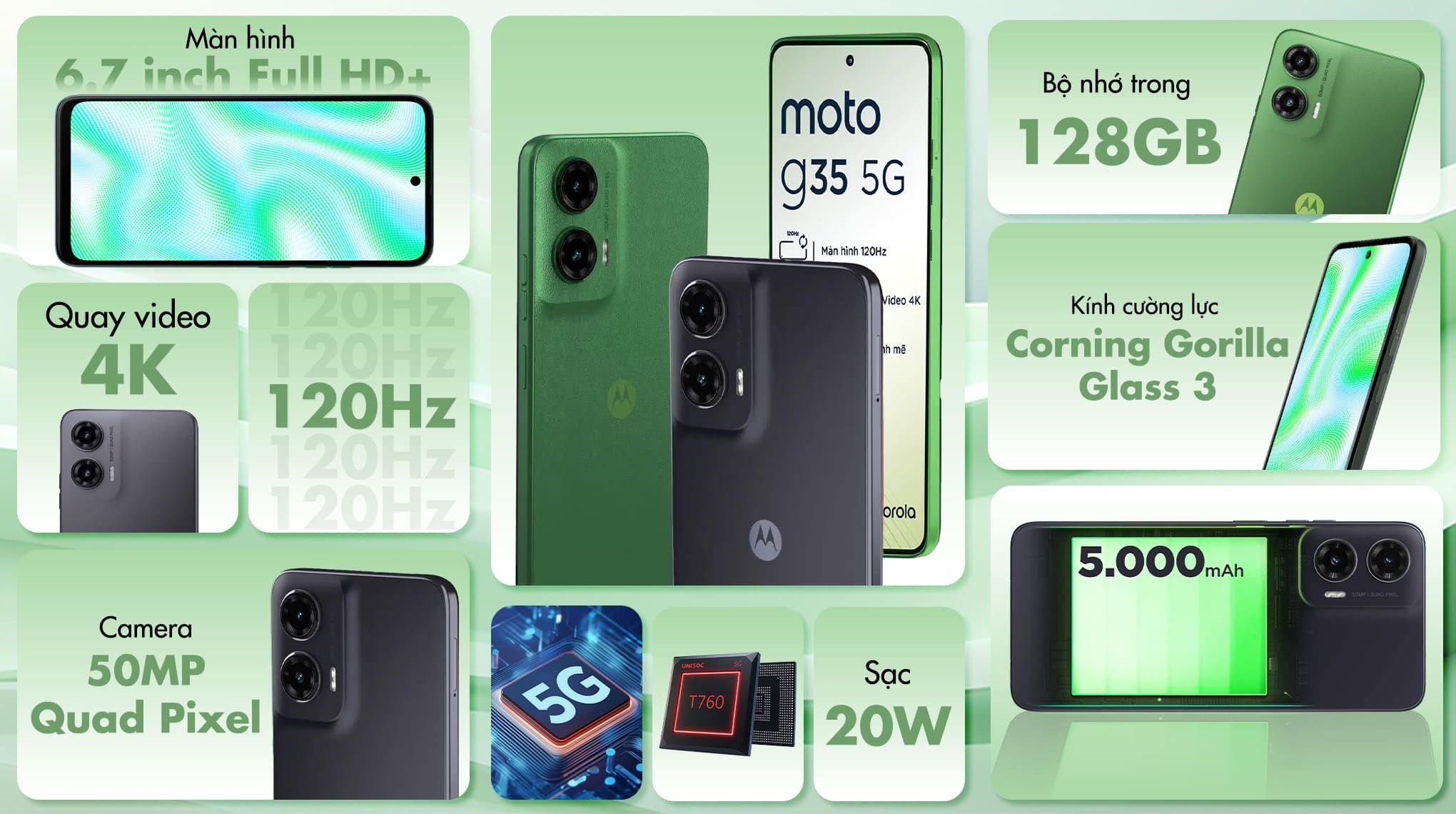 Điện thoại Motorola G35 5G 4GB/128GB