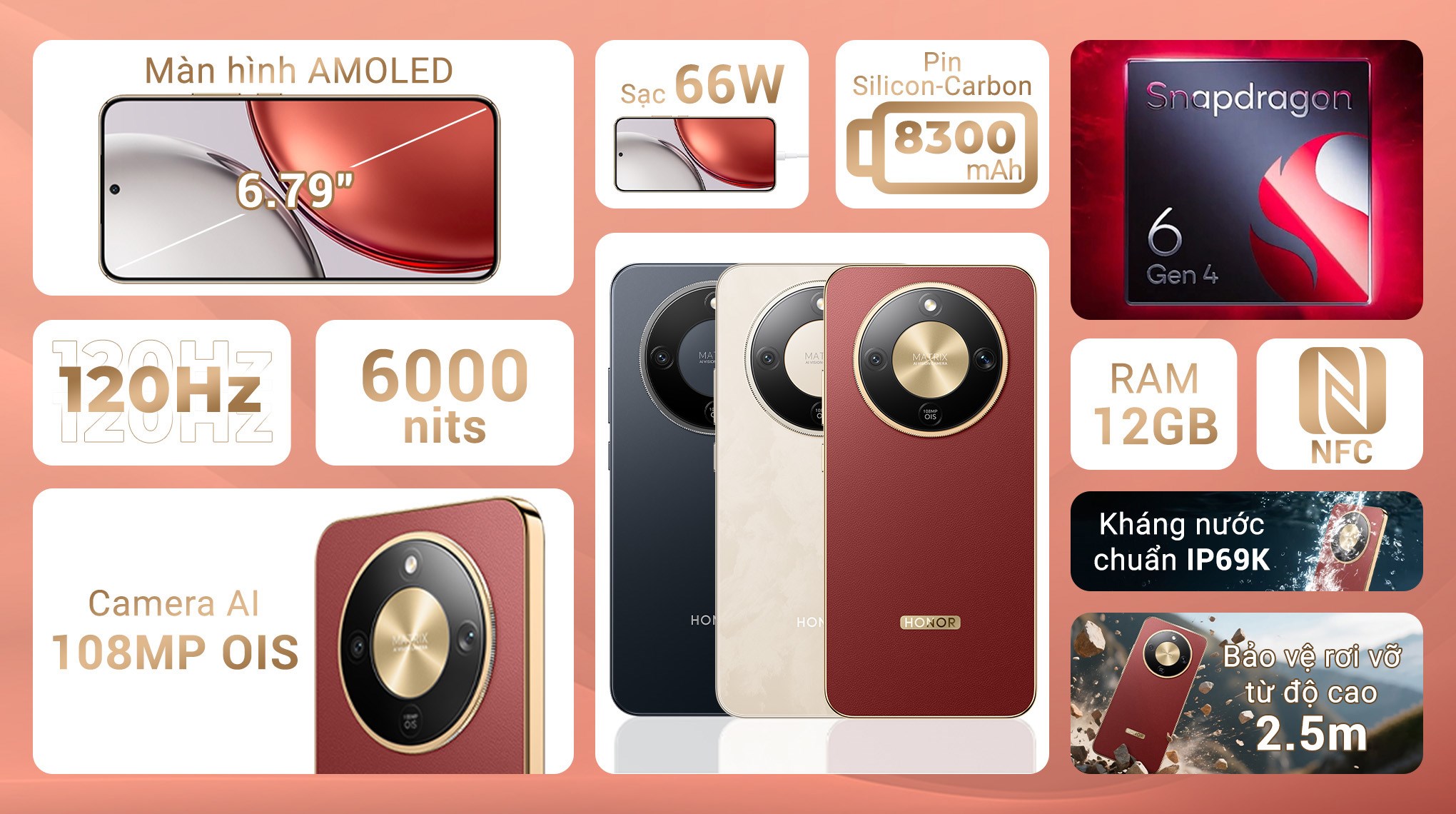 Điện thoại HONOR X9d 5G 12GB/256GB