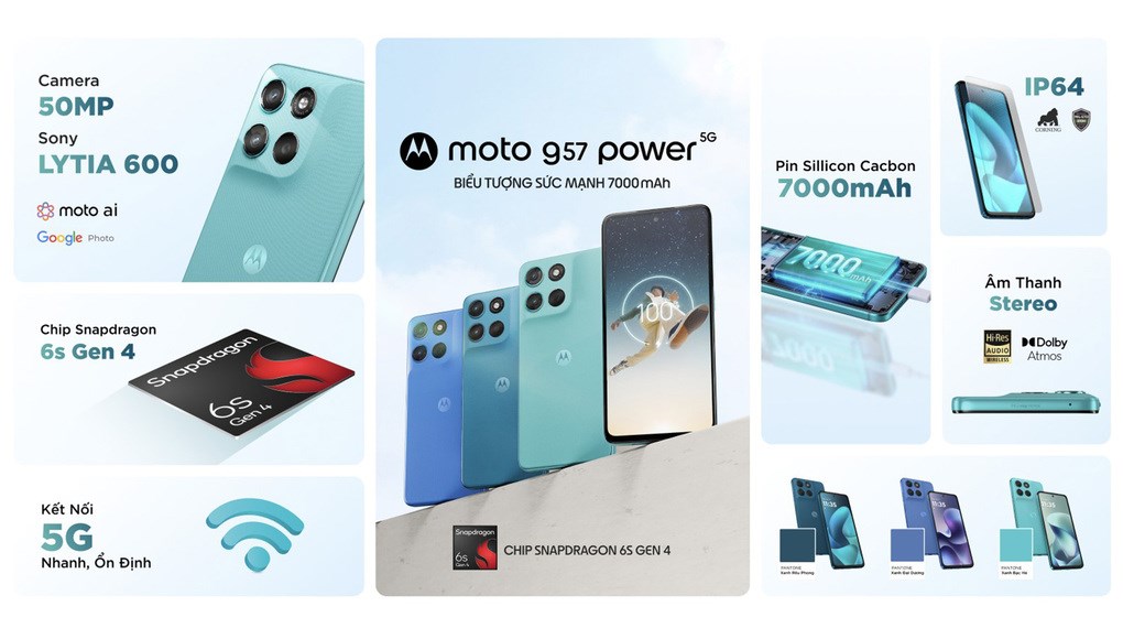 Điện thoại Motorola G57 Power 5G 8GB/128GB