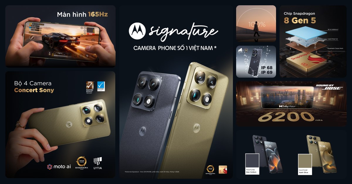 Điện thoại Motorola Signature 12GB/256GB