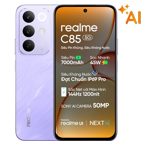 Điện thoại realme C85 5G 8GB/128GB