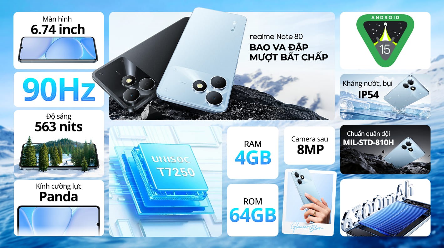 Điện thoại realme Note 80 4GB/64GB
