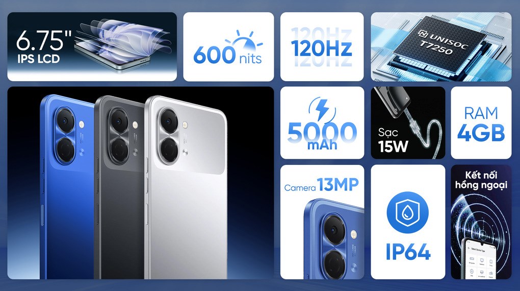 Điện thoại Tecno Spark Go 3 4GB/128GB