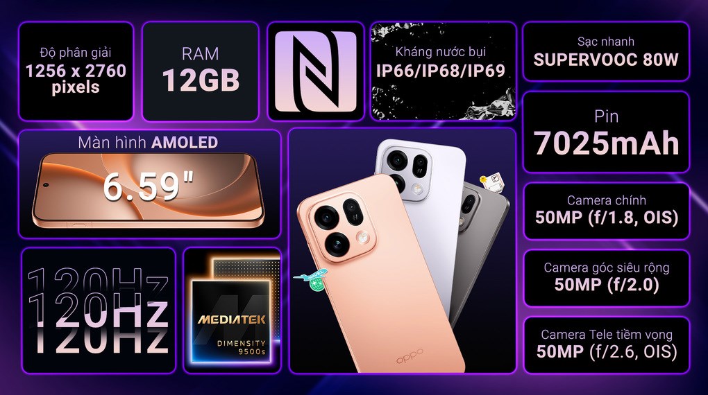 Điện thoại OPPO Find X9s 12GB/512GB