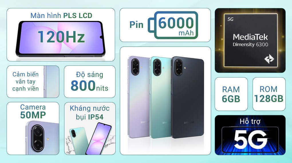 Điện thoại Samsung Galaxy A07 5G 6GB/128GB