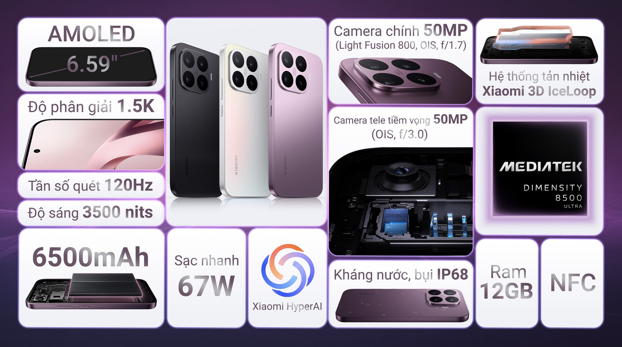 Điện thoại Xiaomi 17T 5G 12GB/512GB