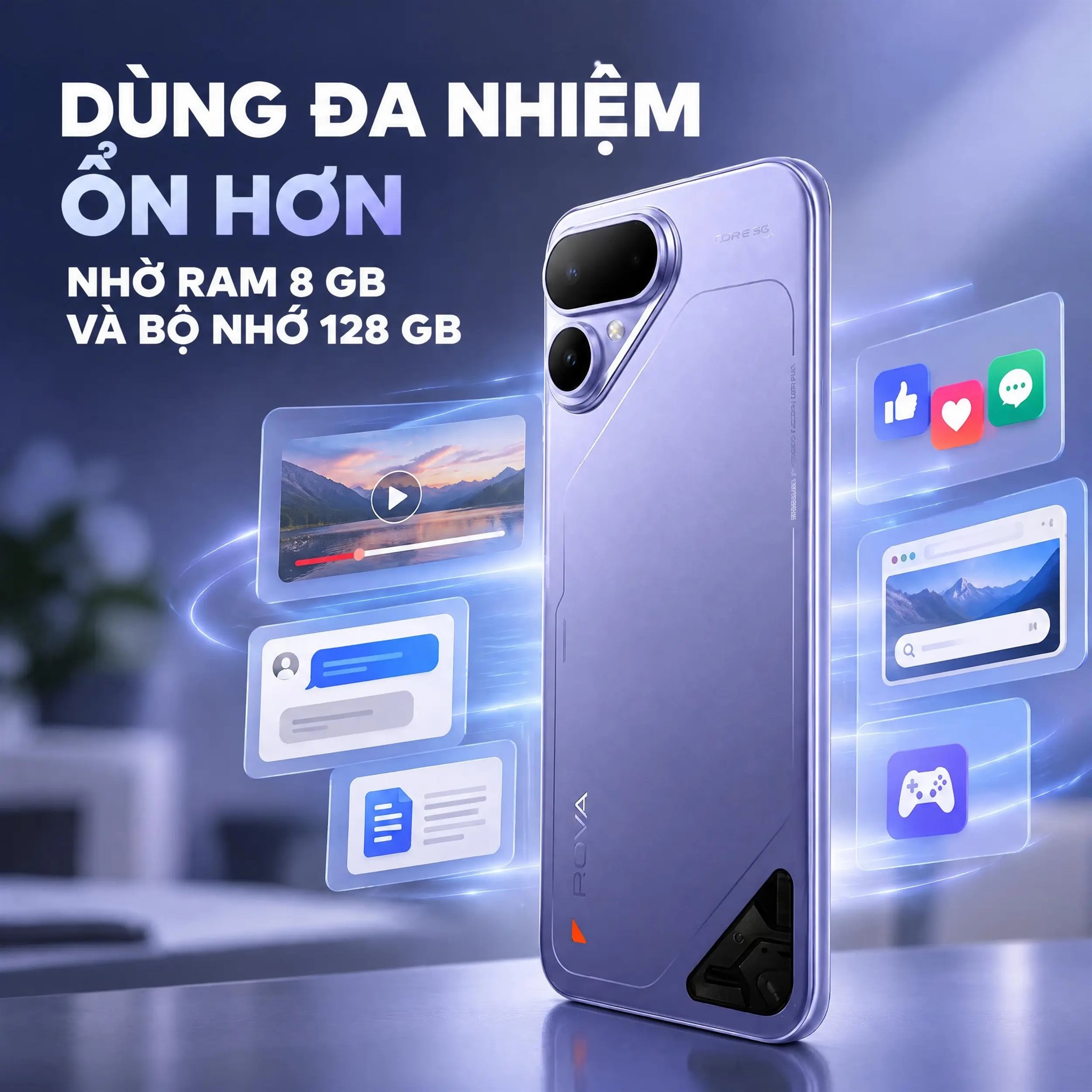 Điện thoại Tecno Pova Curve 2 5G 8GB/128GB Tím - 2