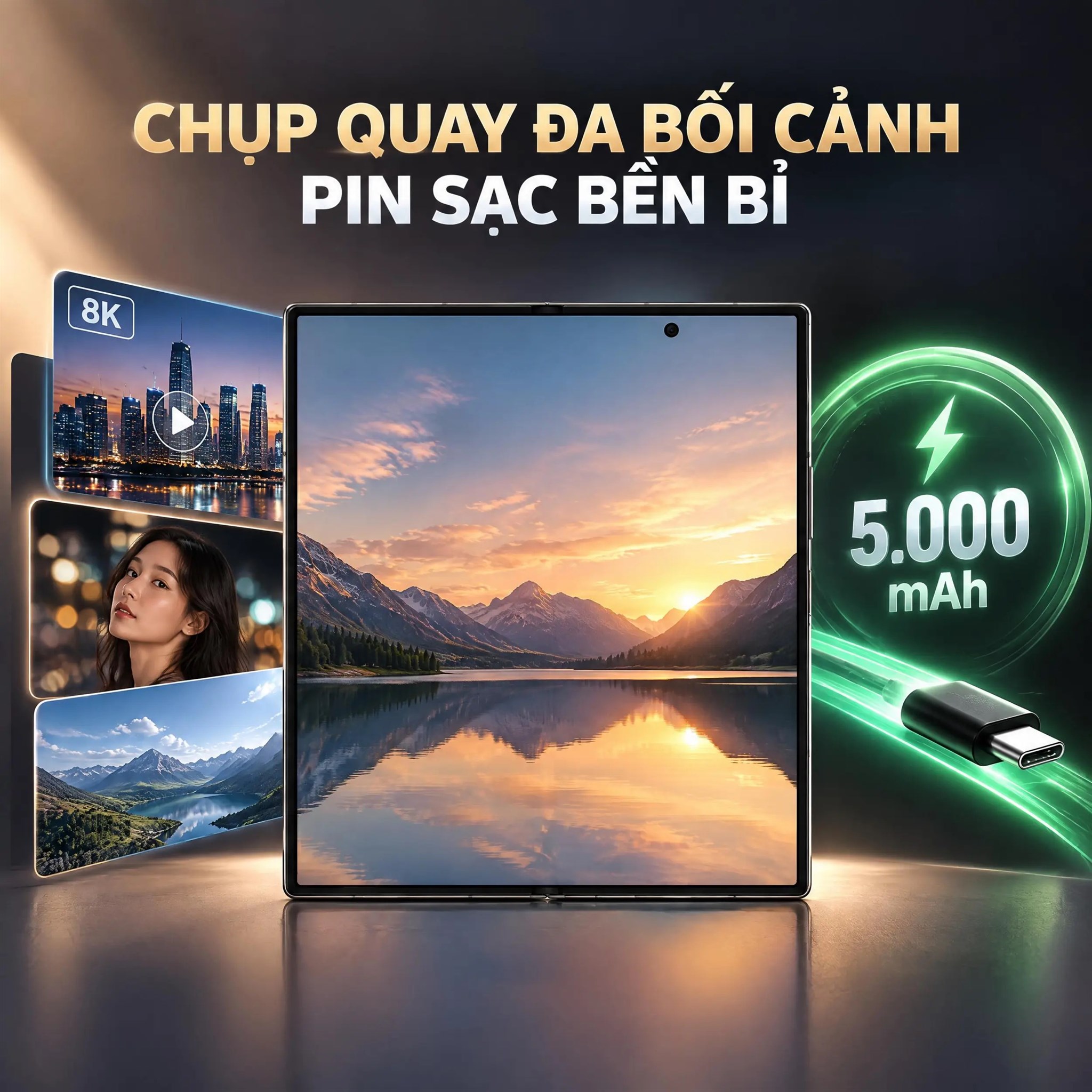 Điện thoại Samsung Galaxy Z Fold8 Ultra 16GB/1TB Đen - 6