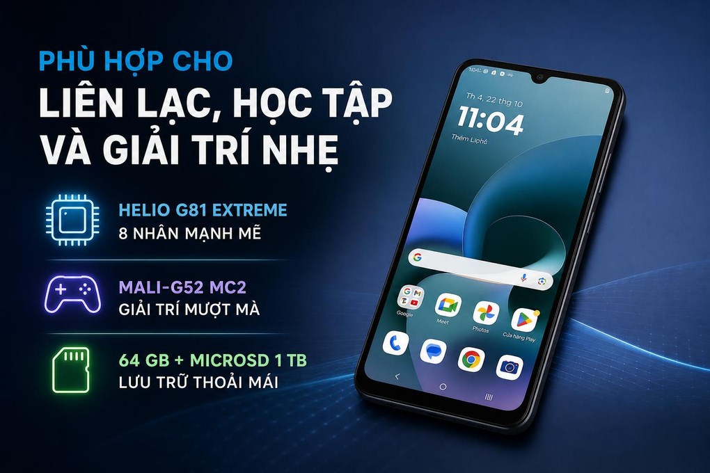 Điện thoại Motorola G06 POWER 4GB/64GB