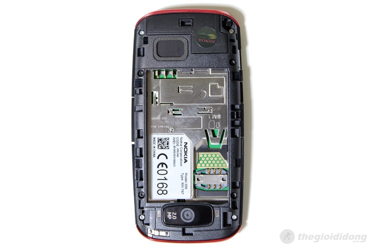 Điện thoại Nokia Asha 306 Màu Đỏ