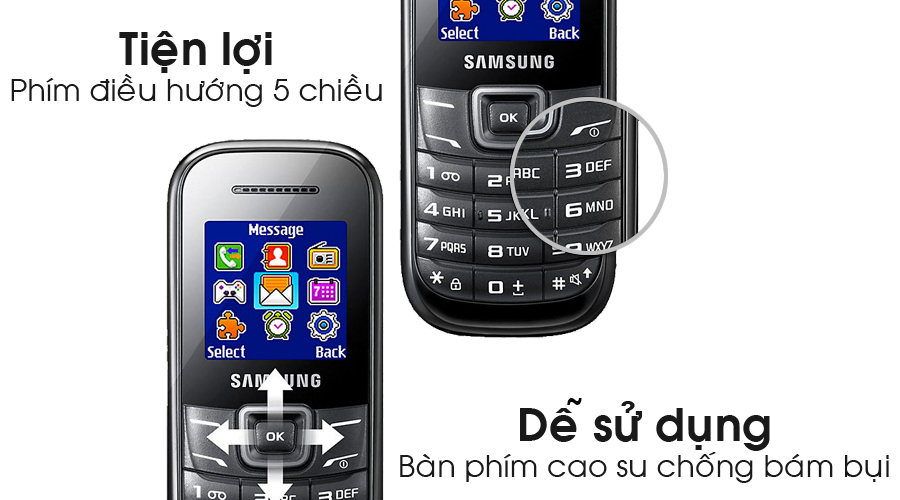 <p>B&agrave;n ph&iacute;m sử dụng chất liệu chống b&aacute;m bụi, c&aacute;c ph&iacute;m bấm nhạy cho tốc độ nhắn tin nhanh.</p>