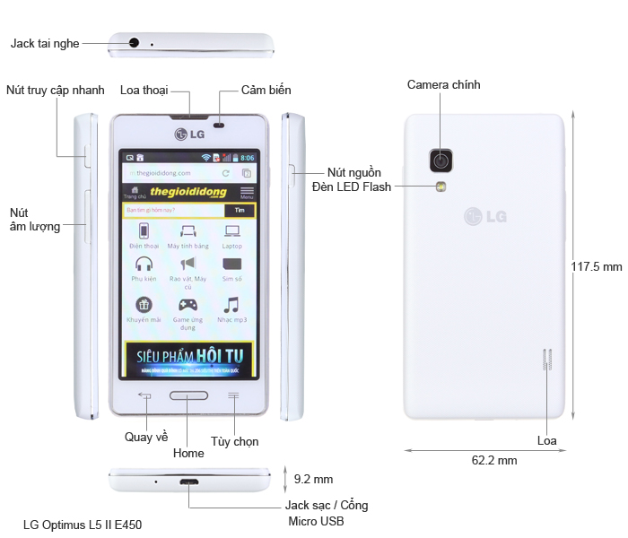 LG Optimus L5 II E450
