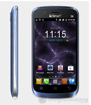 Q-Smart S6 được trang bị HĐH Android 2.3.5