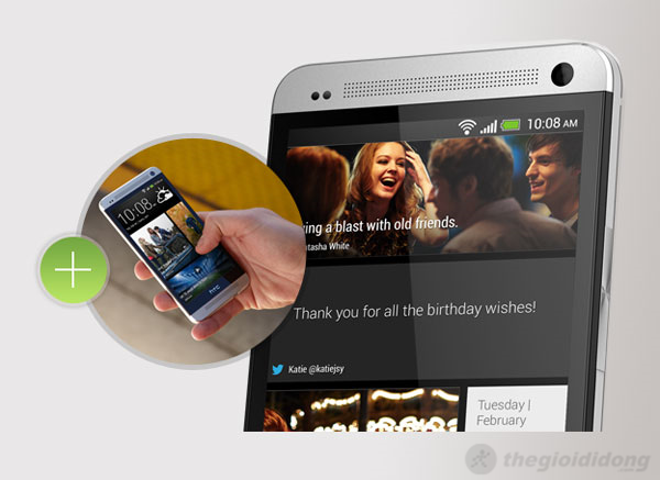 HTC One Red cũng sử dụng giao diện Sense 5.0 HTC One Red cũng sử dụng giao diện Sense 5.0