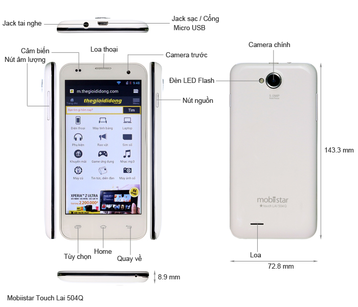 Mobiistar Touch Lai 504Q