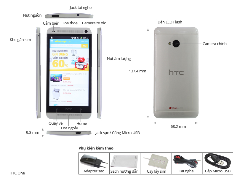 HTC One 16GB