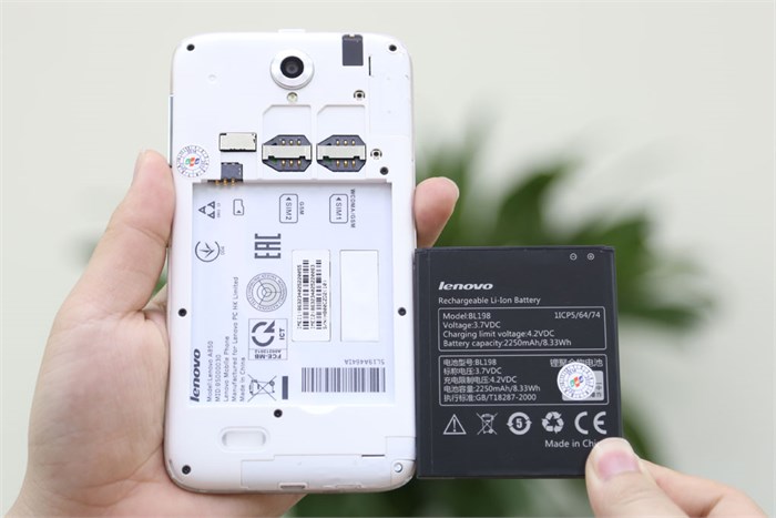 Điện thoại Lenovo A850 Màu Trắng