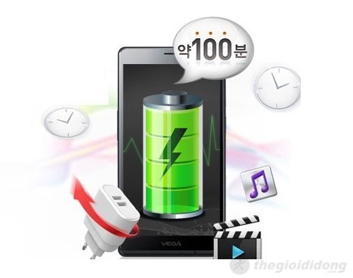 Sky A880 với thỏi pin dung lượng 3100mAh Sky A880 với thỏi pin dung lượng 3100mAh