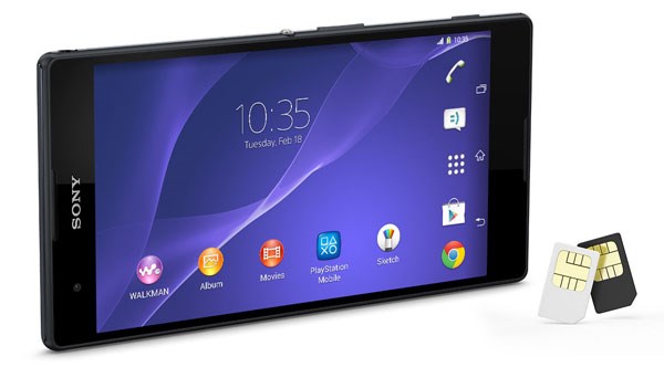 Sony Xperia T2 Ultra với phiên bản 2 SIM
