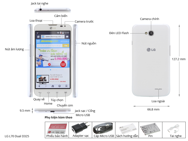 LG L70 Dual D325