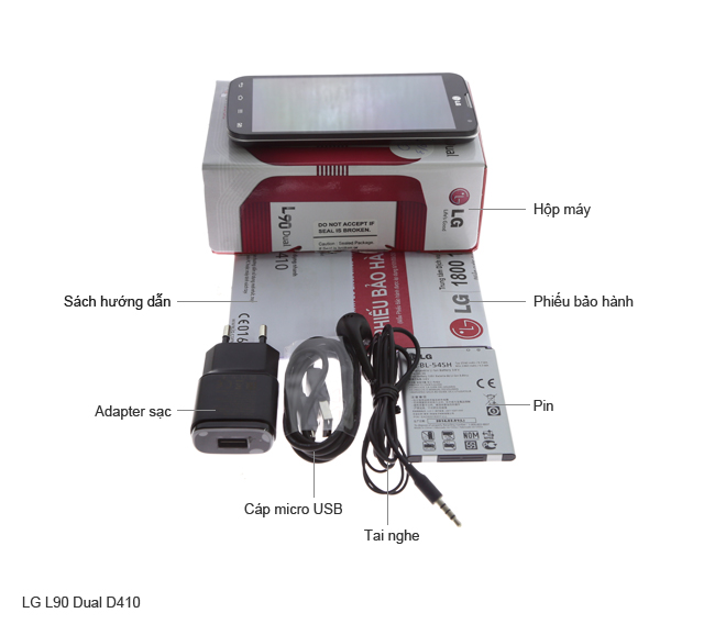 Bộ sản phẩm gồm: Hộp, Pin, Tai nghe, Sách hướng dẫn