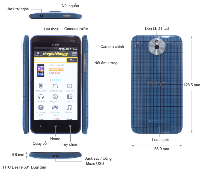 HTC Desire 501 Dual Sim