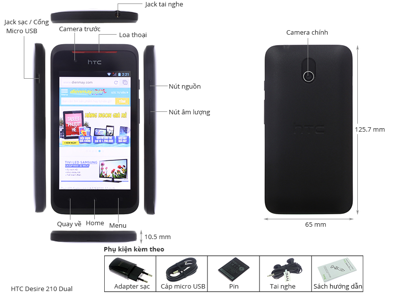 HTC Desire 210 Dual SIM
