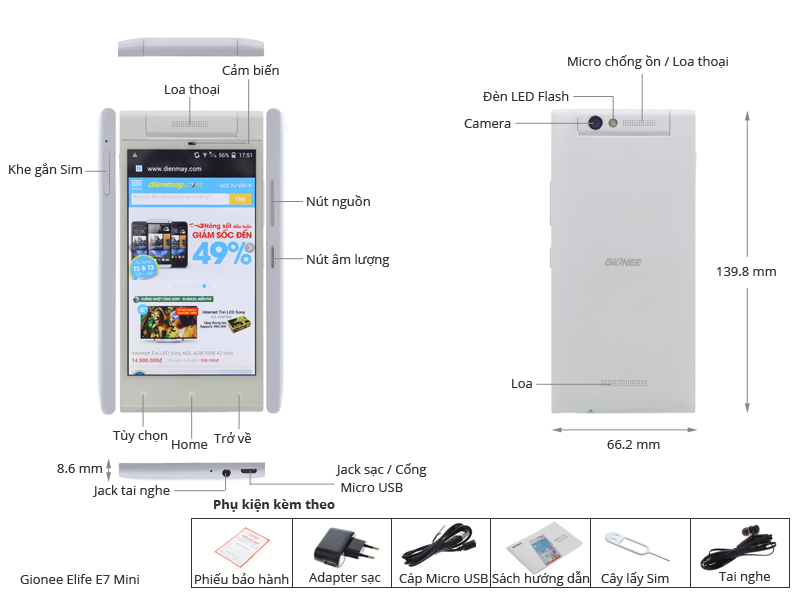 Gionee Elife E7 Mini