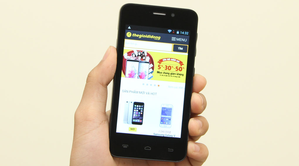 Điện thoại Mobiistar Touch Bean 402C Màu Đen