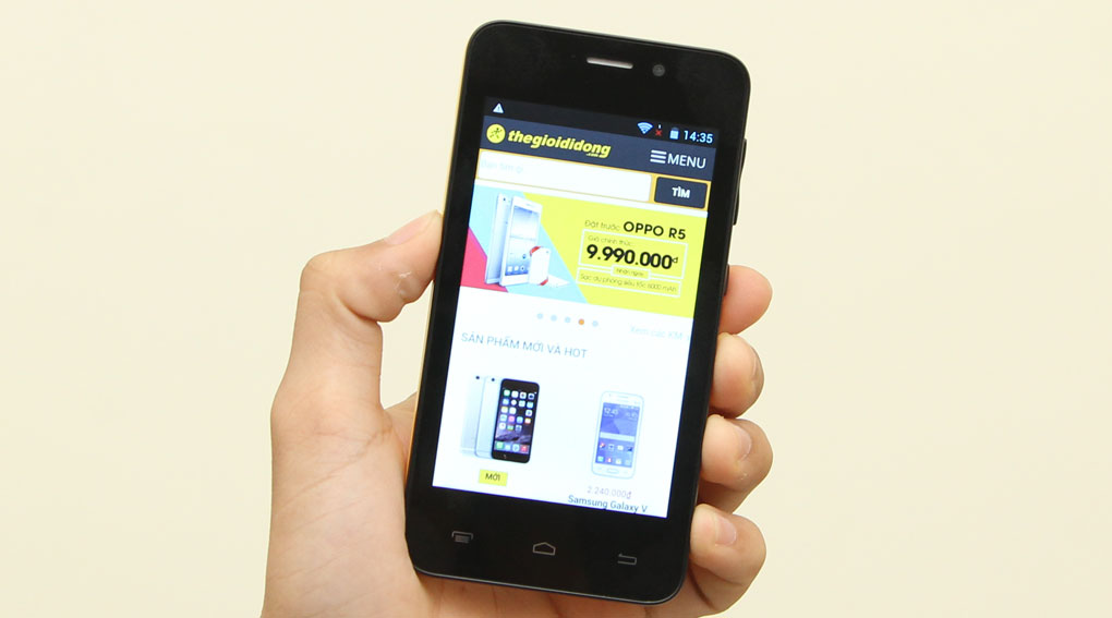 Điện thoại Mobiistar Touch Bean 402C Màu Đen - Vàng