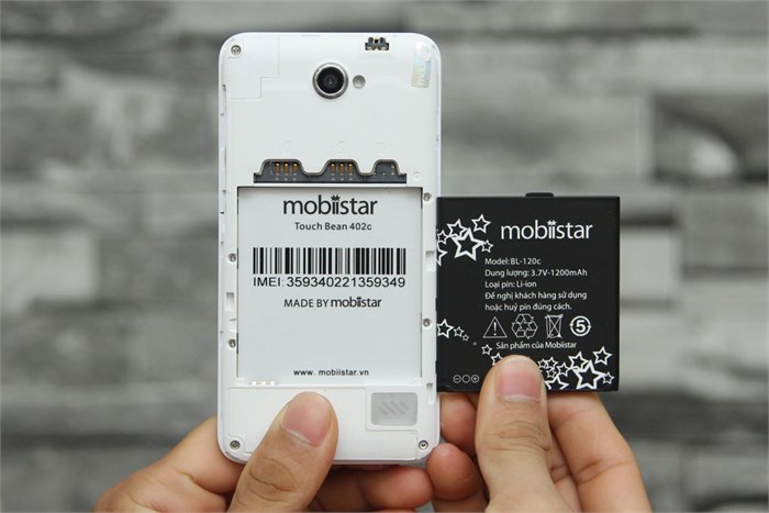Điện thoại Mobiistar Touch Bean 402C Màu Trắng