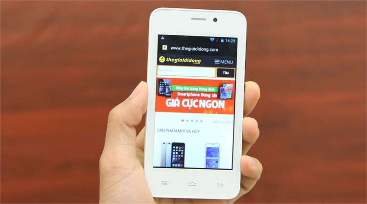 Điện thoại Mobiistar Touch Bean 402C Màu Trắng - Xanh