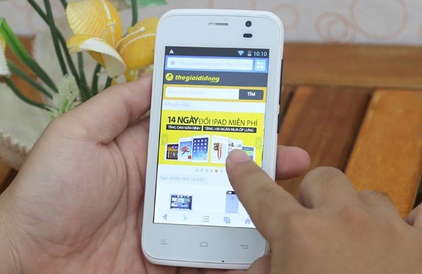 Màn hình 4’’ hiển thị 16 triệu màu Gionee Pioneer P2S Smartphone màn hình 4inch