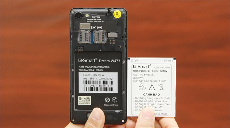 Điện thoại Q-Smart Dream W473 Màu Xanh Dương