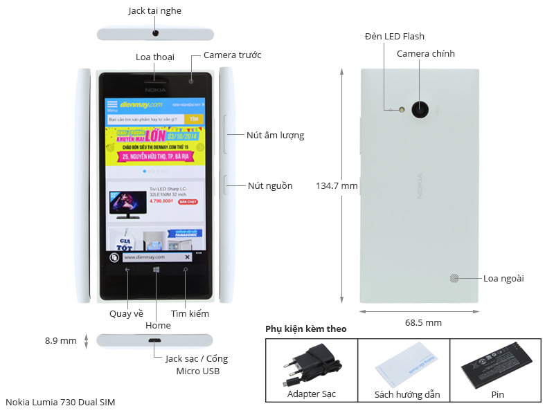 Nokia Lumia 730 Dual SIM