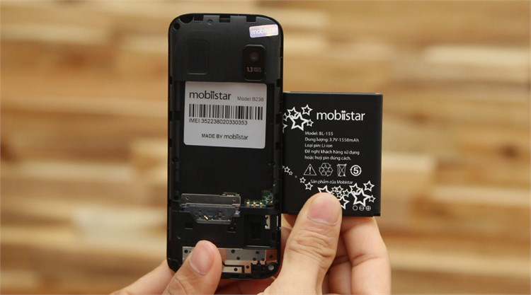 Điện thoại Mobiistar B238 Màu Đen