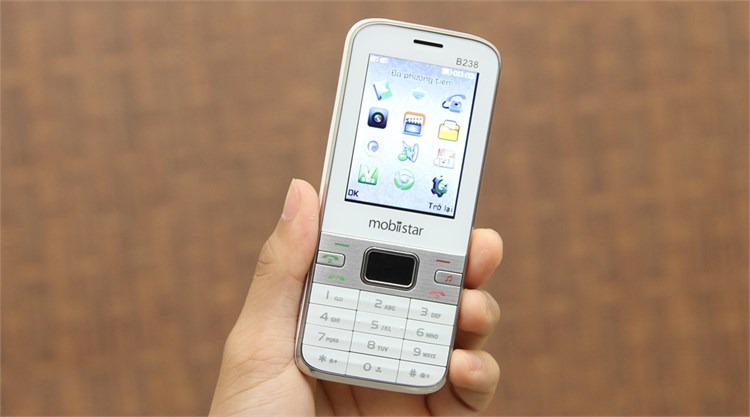 Điện thoại Mobiistar B238 Màu Trắng