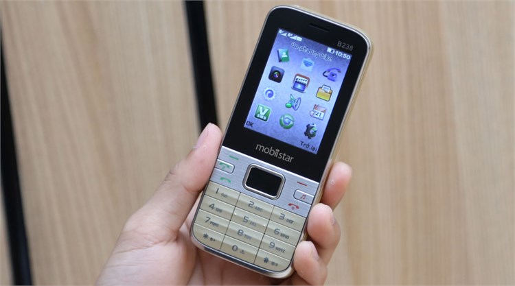 Điện thoại Mobiistar B238 Màu Vàng đồng