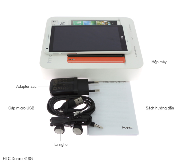 Bộ sản phẩm gồm: Hộp, Tai nghe, Sách hướng dẫn