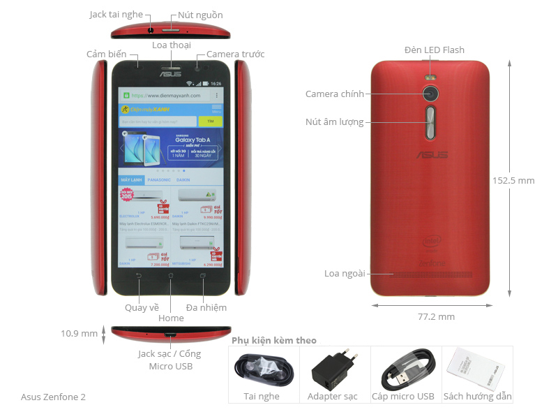 Asus Zenfone 2 2.3Ghz/4G/32G