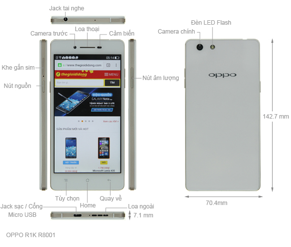 OPPO R1K R8001