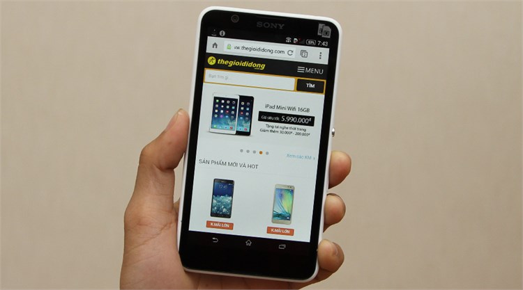 Điện thoại SONY XPERIA E4 DUAL Màu Trắng