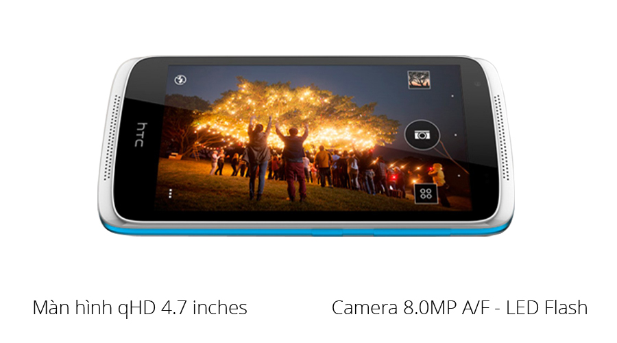 Màn hình 4.7 inch độ phân giải qHD cho khả năng hiển thị trung bình, camera 8 MP cho khả năng chụp ảnh khá tốt.