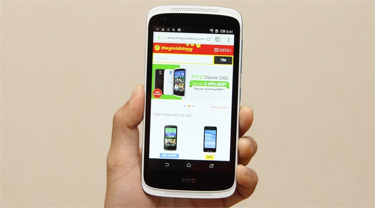 Điện thoại HTC Desire 526G Màu Trắng - Xanh