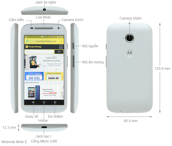 Điện Thoại Motorola Moto E (2nd gen) 